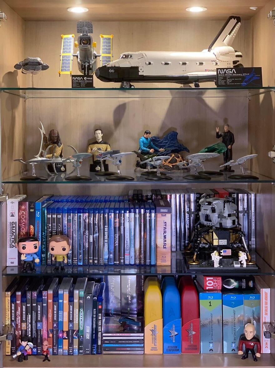 My Little Collection Of Space & Science Fiction Dvds And Blu-Rays. A Special Section For Star Trek 🖖🏻 😉