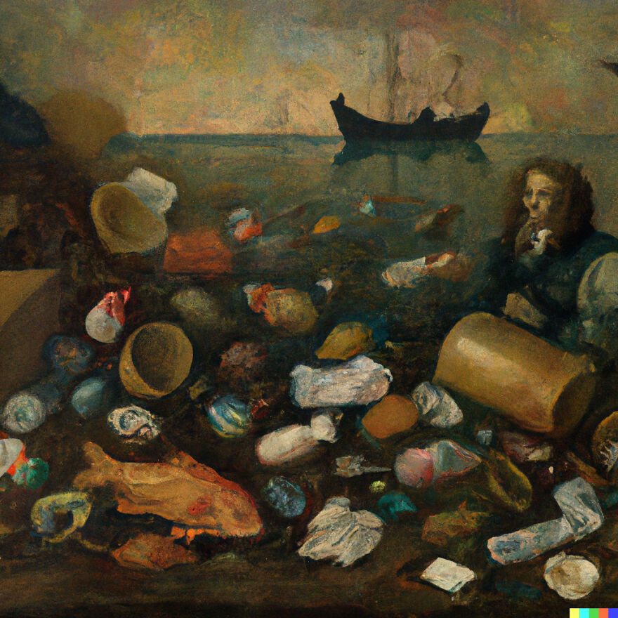 Trash In A Style Of Rembrandt