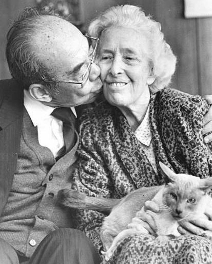 Professor Mr. Andrew Hsueh-Kwei Tu And His Wife, English Social Activist Elsie Tu, 1988