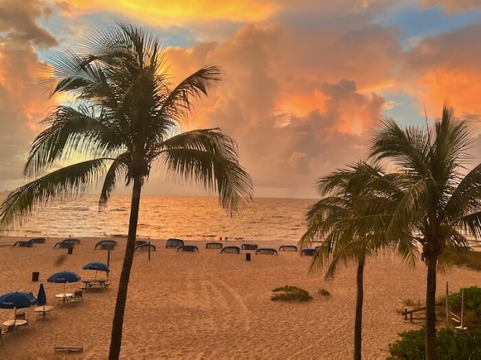 Sunrise Storm In Pompano Beach