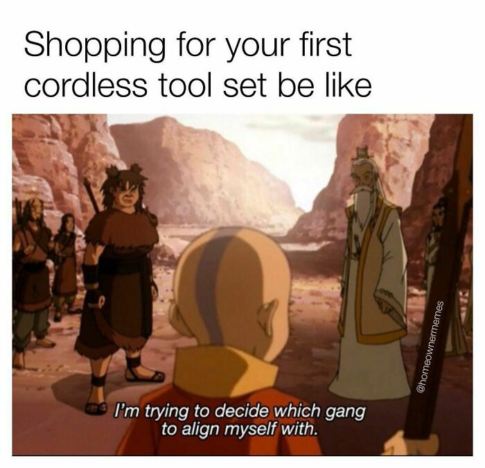 It’s Throwback Thursday So I’m Remaking One Of My Very First Memes With A New Template. Cordless Tools Are A Lifetime Commitment Lol.
@homeownermemes
#dewalt #milwaukeetools