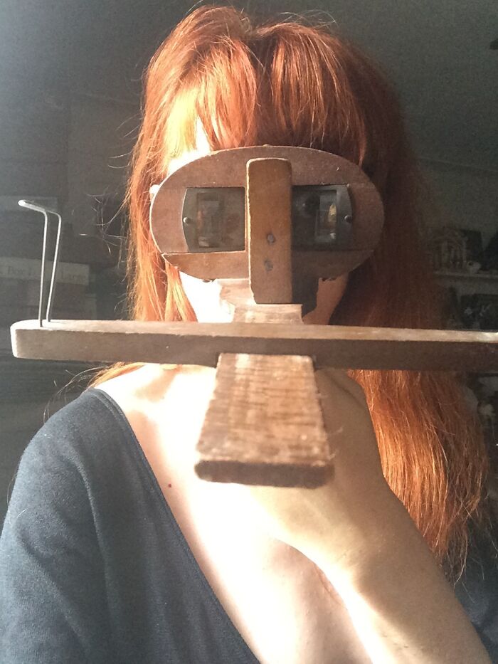 One Of These Gizmos — It’s Called A Stereo Viewer. Sort Of A 19th C. View-Master