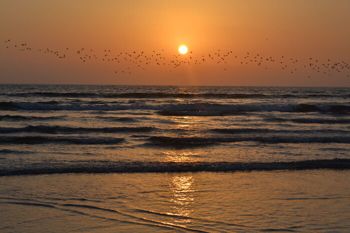 Sunset Over Arabian Sea, Karachi, Pakistan