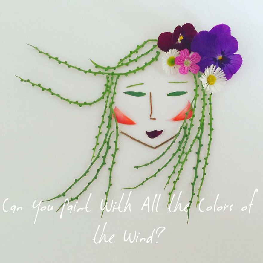 I Use Dried And Fresh Flowers To Create Gorgeous One-Time Illustrations