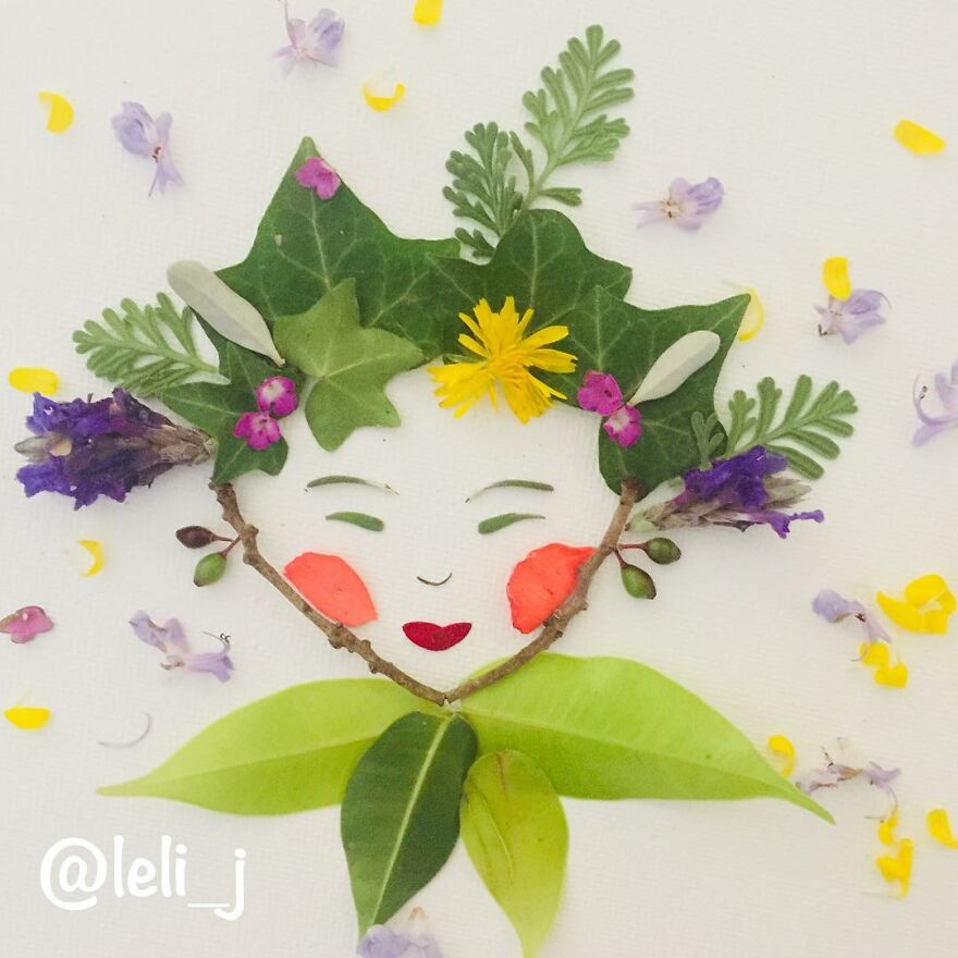 I Use Dried And Fresh Flowers To Create Gorgeous One-Time Illustrations