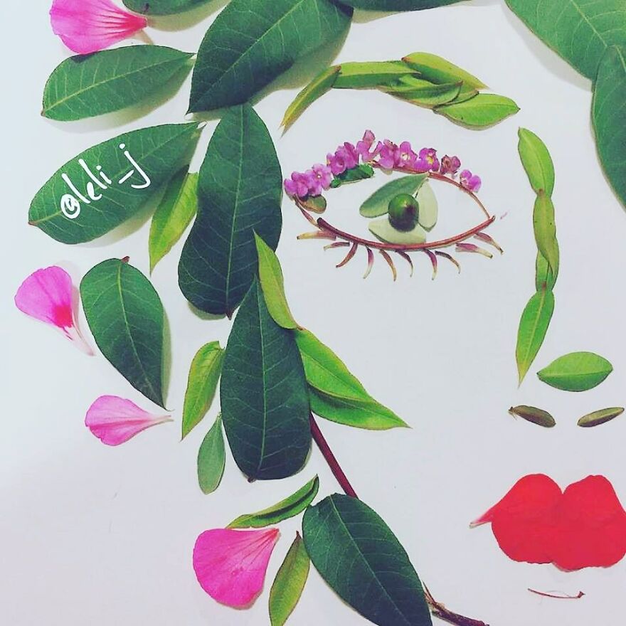 I Use Dried And Fresh Flowers To Create Gorgeous One-Time Illustrations