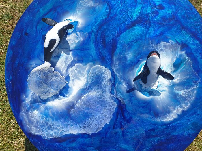 I Create Coffee Tables With Sculpted And Finely Painted Marine Creatures And Corals (13 Pics) - 11