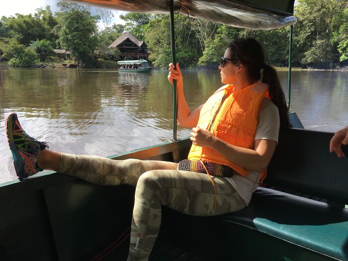 Banks Of The Amazon River In Peru