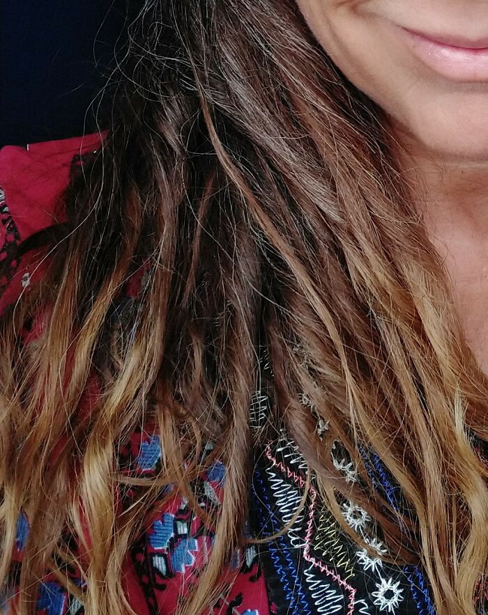 No More Coloring Since 2 Years. Sunshine, Seawater And Some Silver Hair Do As They Please