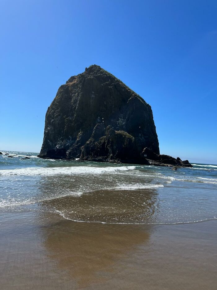 Beautiful Day At Haystack Rock, Cannon Beach Oregon
