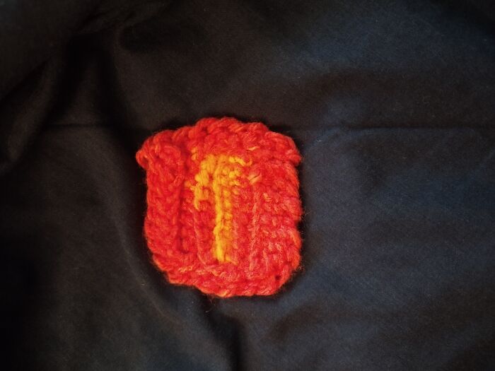 Trying To Make Me A Cardigan, Only Made 1 Square Out Of The Many I'll Need. This Is Also My First Time Making One!