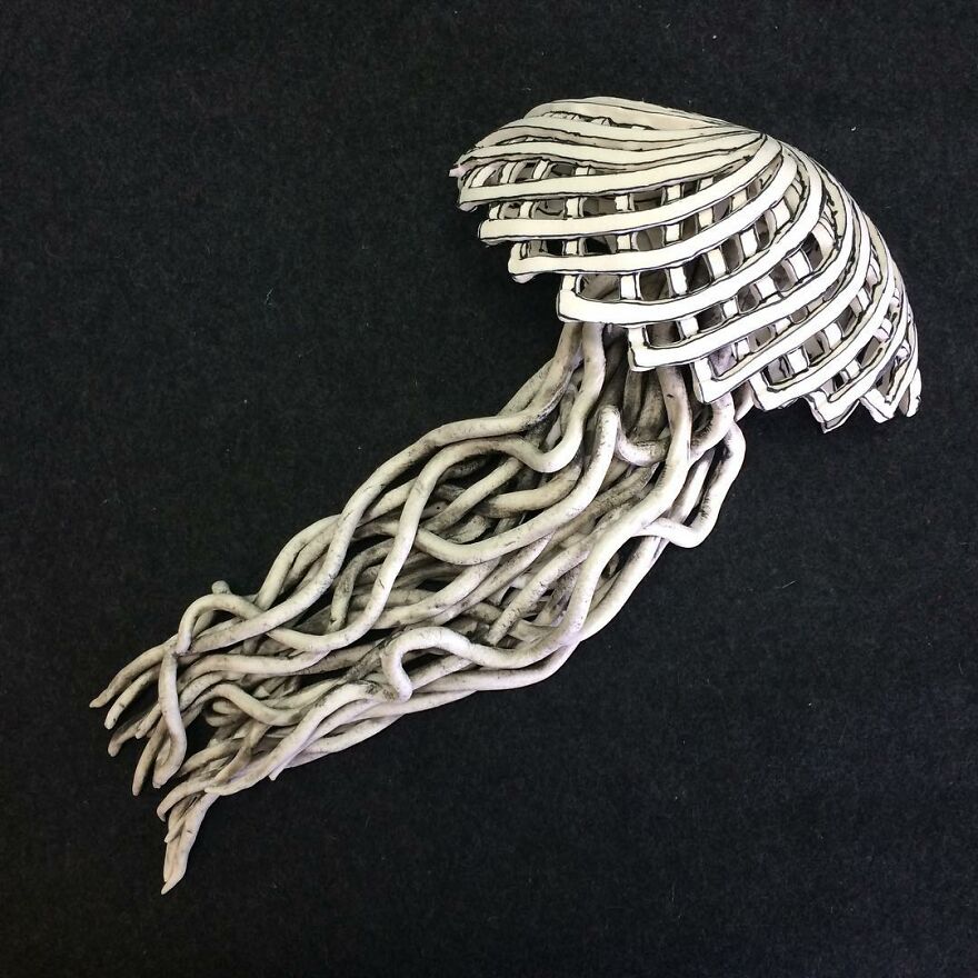 Meet Katharine's Porcelain Work
morling That Appear To Be Made Of Paper