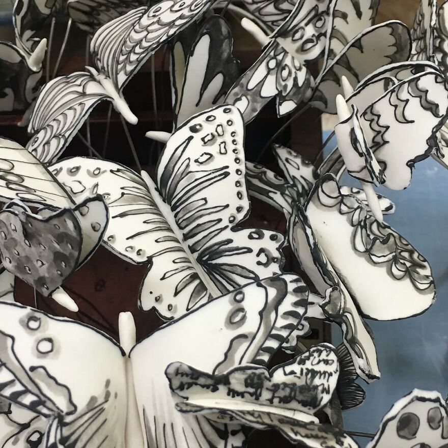 Meet Katharine's Porcelain Work
morling That Appear To Be Made Of Paper