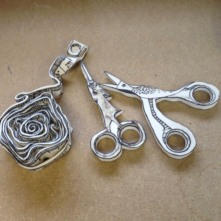 Meet Katharine's Porcelain Work
morling That Appear To Be Made Of Paper