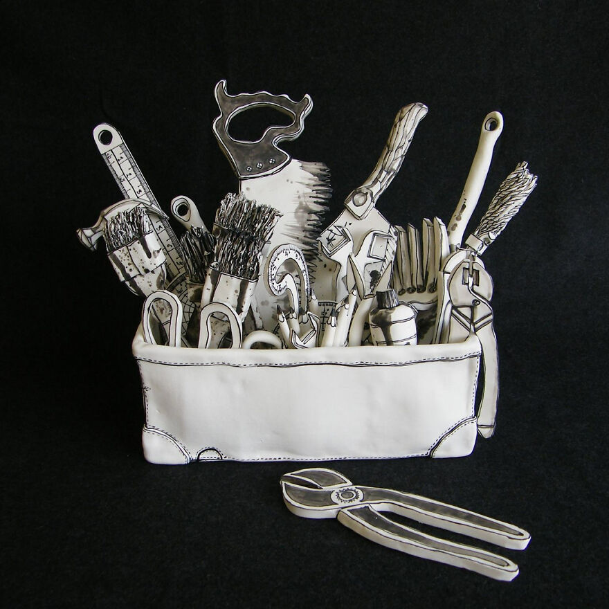 Meet Katharine's Porcelain Work
morling That Appear To Be Made Of Paper