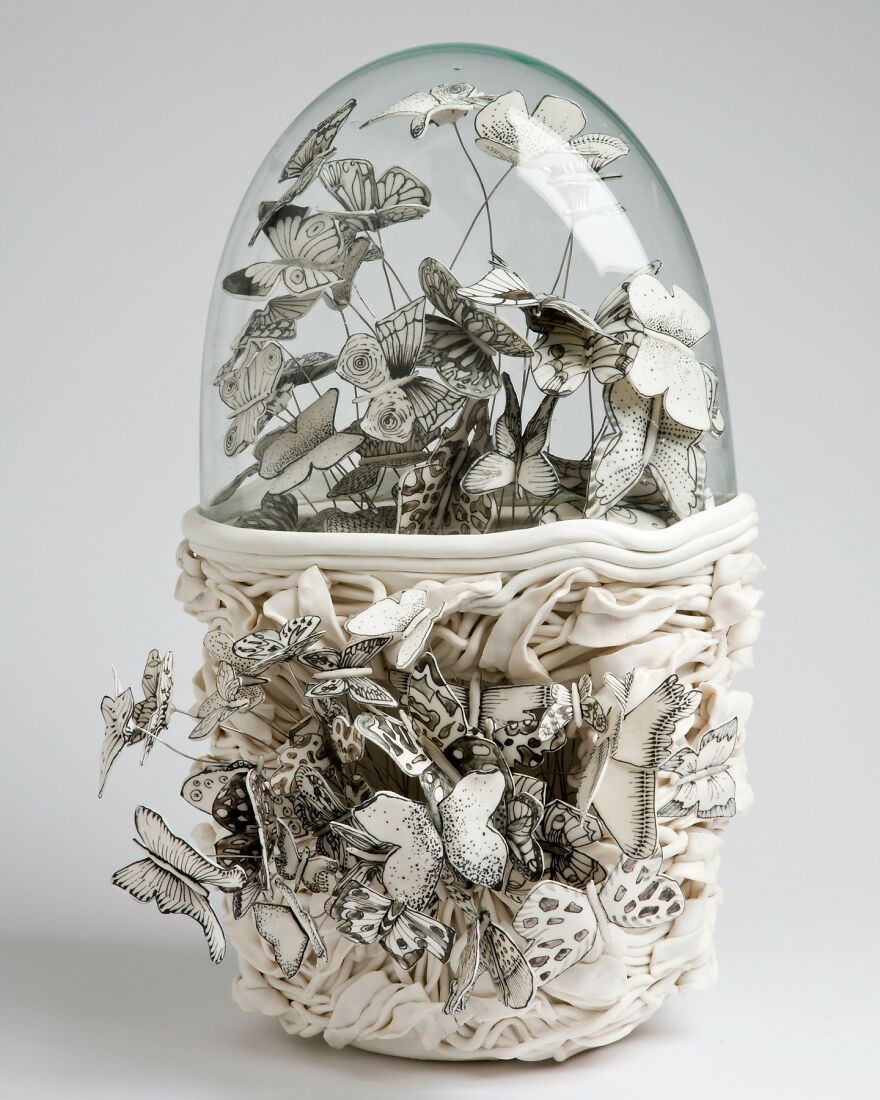 Meet Katharine's Porcelain Work
morling That Appear To Be Made Of Paper
