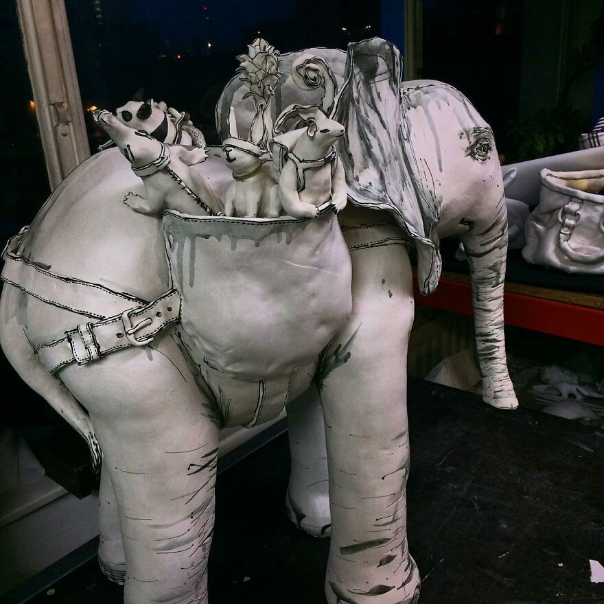 Meet Katharine's Porcelain Work
morling That Appear To Be Made Of Paper