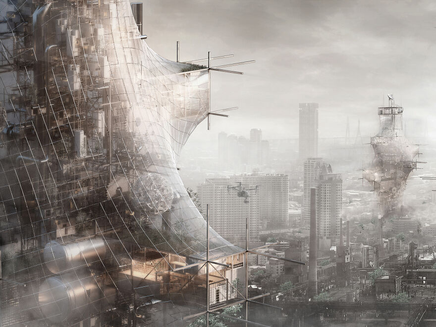 Hyper-Mask Skyscraper