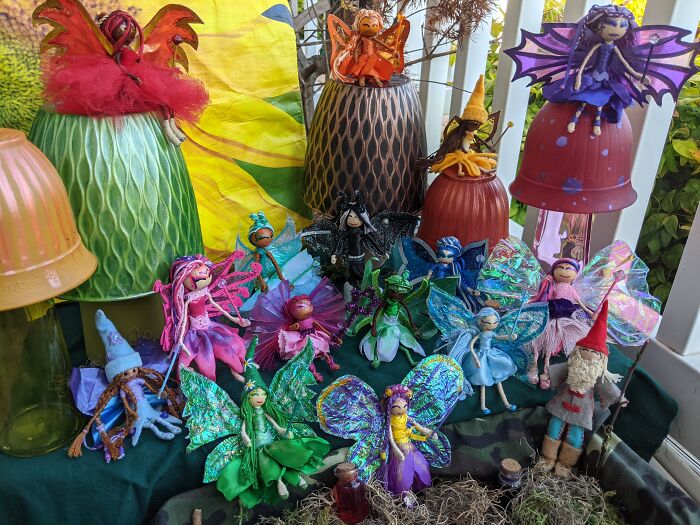 Bendy Fairy Dolls (& Gnome). I'm Working On A Few More Fairies, Some Mermaids And I Want To Make A Few More Gnomes Since The First Came Out So Good. Each One Is Unique. This Shows The Variety, But You Can't Really See All The The Cute Little Details So We'll.