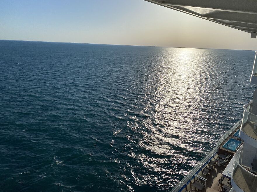 Port Canaveral In The Distance From The Carnival “Mardi Gras”