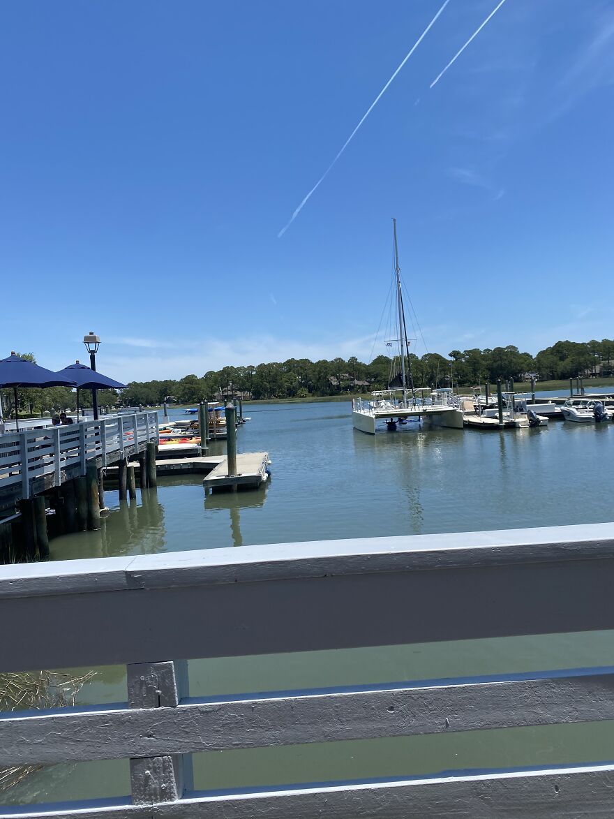 Outside The Salty Dog Café In Hilton Head, South Carolina