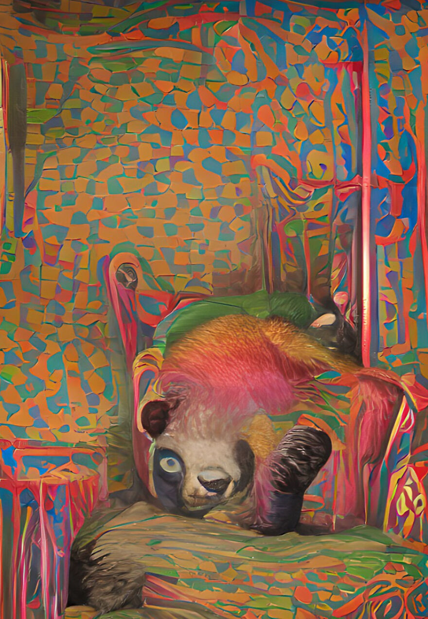 Bored Panda With Poor Posture