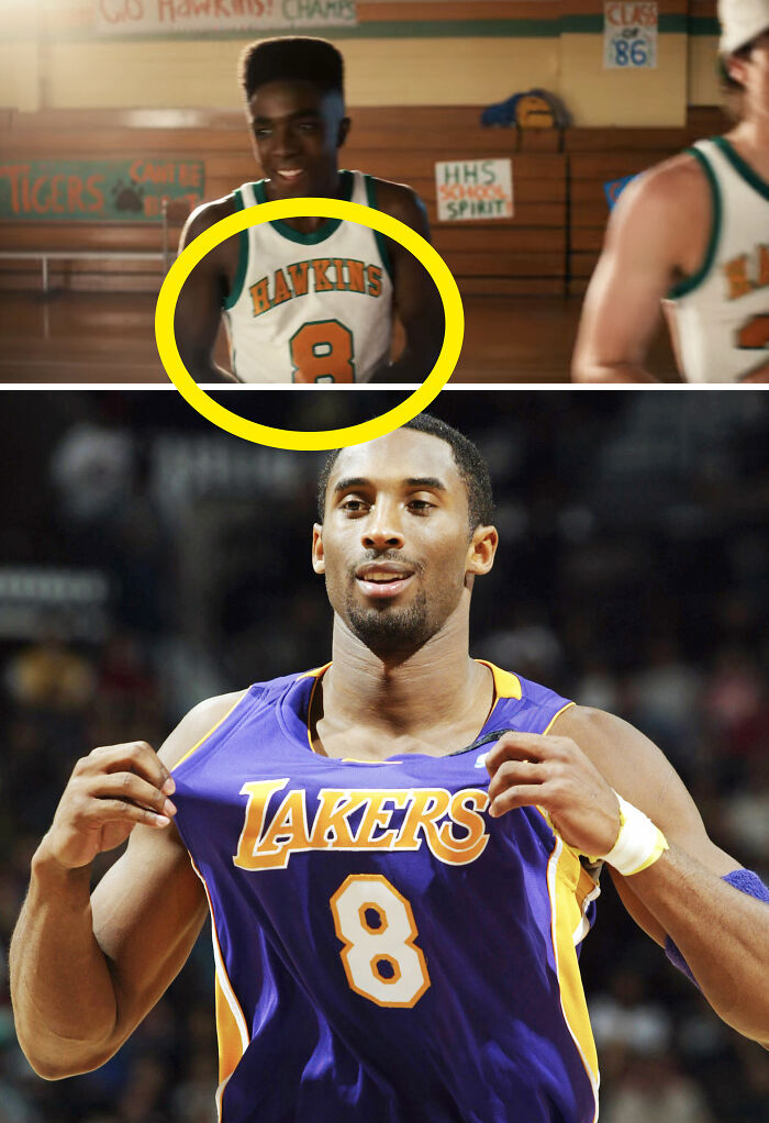 Lucas's #8 Basketball Jersey Is A Nod To Kobe Bryant's First Jersey Number When He Played For The Los Angeles Lakers. Caleb Mclaughlin, Who Is A Huge Kobe Fan, Had The Idea To Pay Tribute To The Basketball Legend In This Way. Kobe's Original Jersey Number Was #8 Before He Switched To #24 During The 2006–07 Season