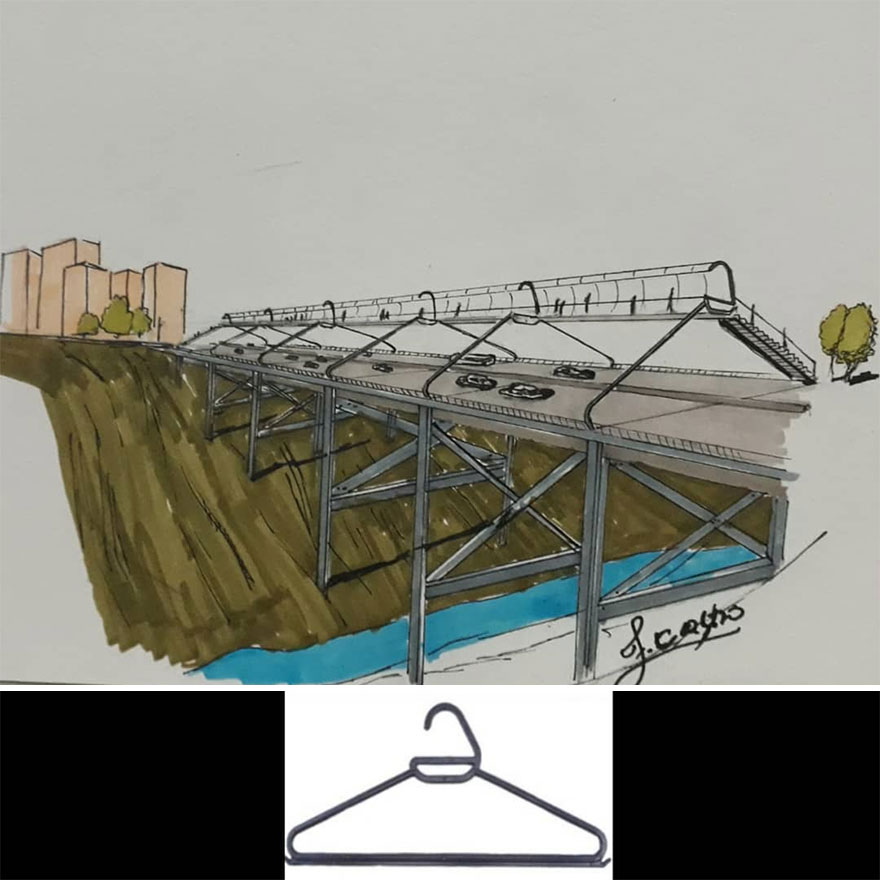 This Architect Draws Buildings From Objects (50 New Pics)