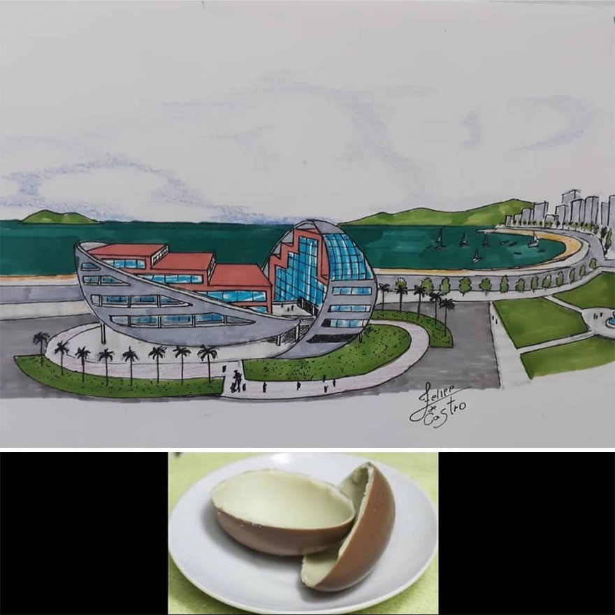 This Architect Draws Buildings From Objects (50 New Pics)