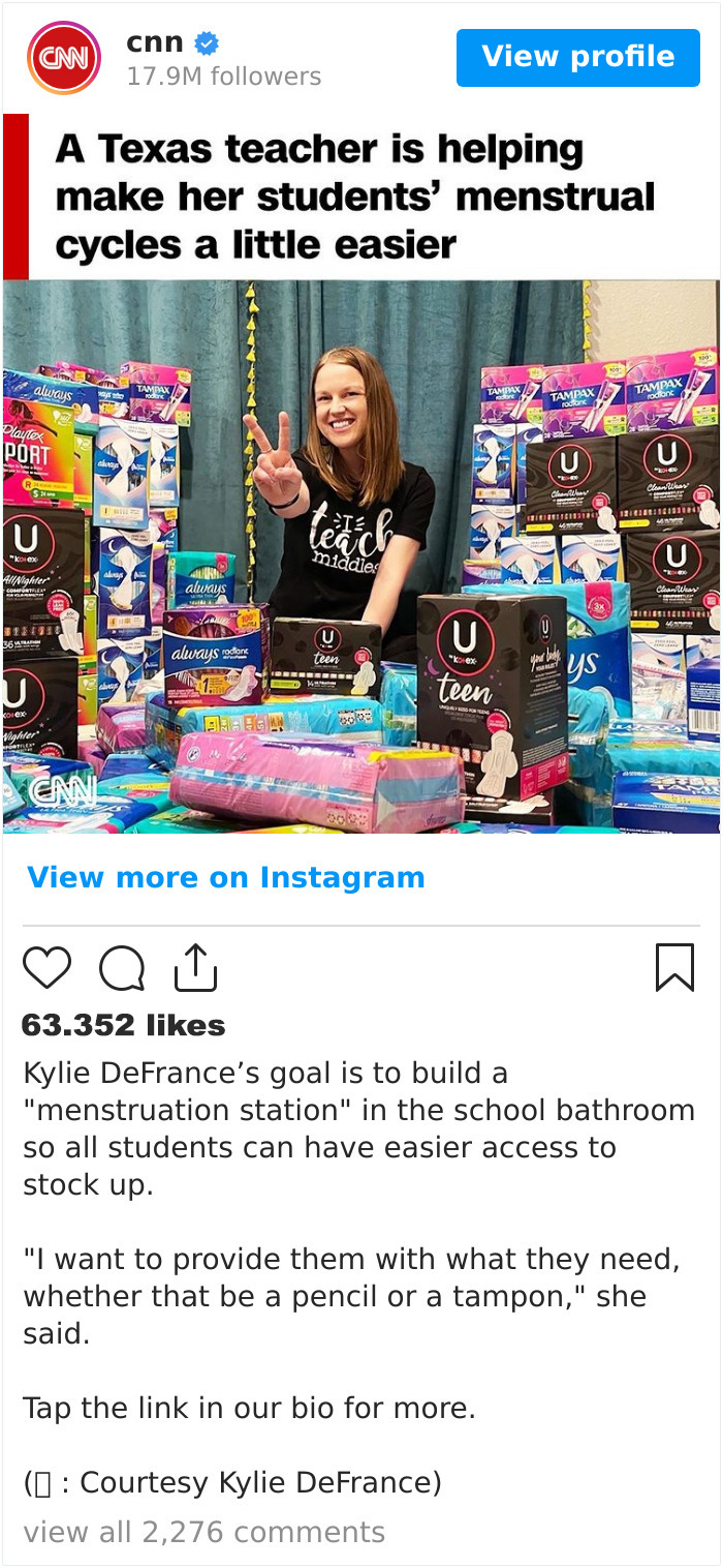 Commenter Makes A Fool Of Himself By Mistaking This Teacher’s Initiative To Provide Tampons To School Girls With Contraception - 1