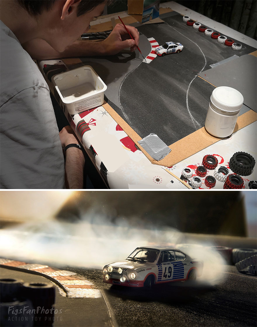 Vintage Drift. I Suffered So Much With The Smoke, Because It Was Hard To Blew Straight Behind The Car