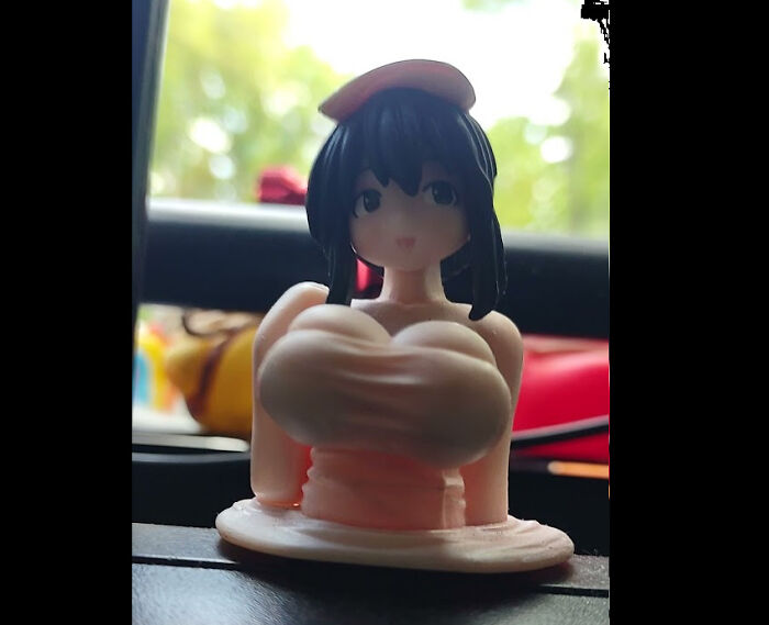 Tacky Or Not, Jeeps Are Sometimes Called “Boobie Bouncers”. Saw This Dash Statue In Some Random Tiktok And Knew I “Needed” It. Yes, They Bounce Whenever I Hit A Bump. Yes, I’m Fairly Ashamed Of Myself…