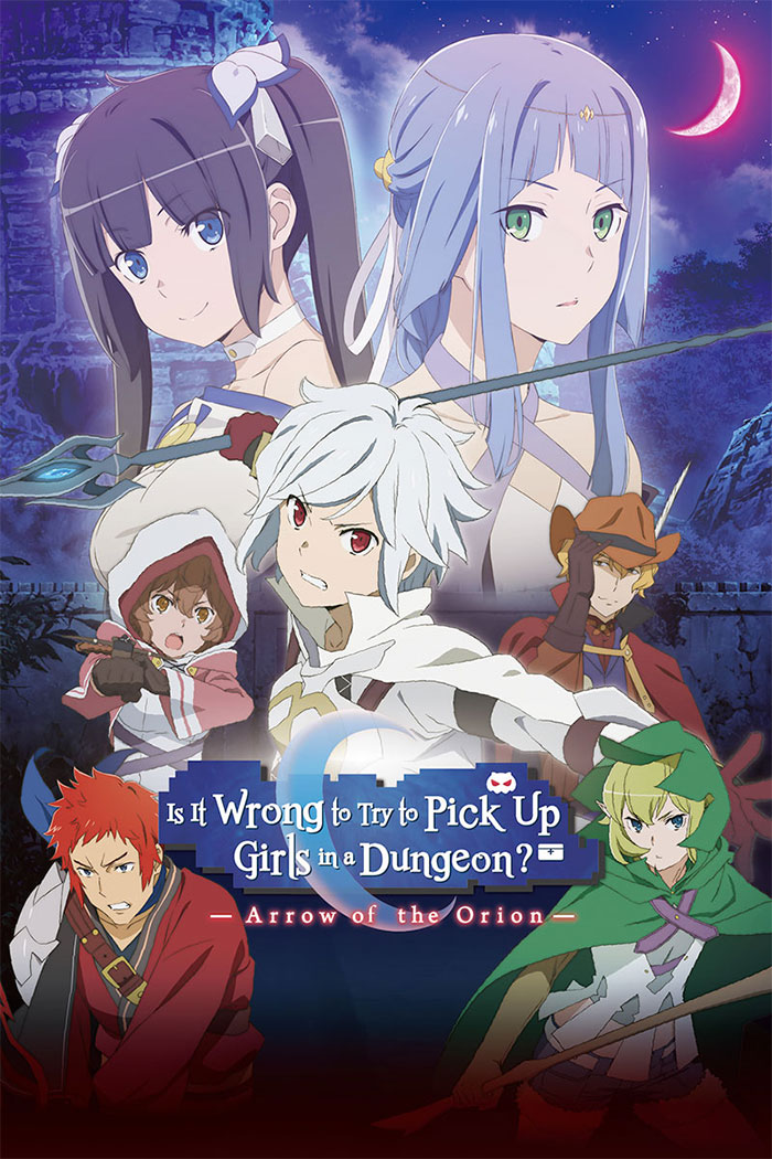 Poster for Is It Wrong to Try to Pick Up Girls in a Dungeon? anime