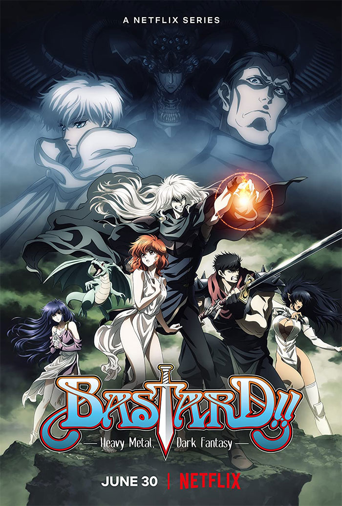 Poster for B*****d!! Heavy Metal, Dark Fantasy anime
