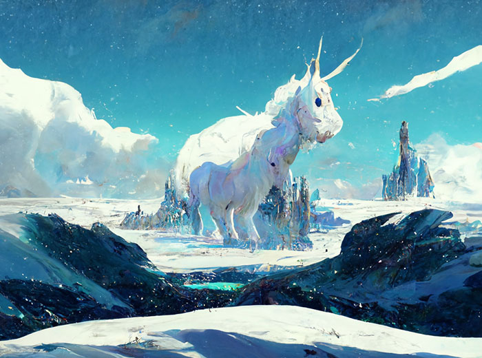 I Use AI To Create Surreal Images Of Unicorns And Some Of My Works Even Get Exhibited In Museums (50 Pics)