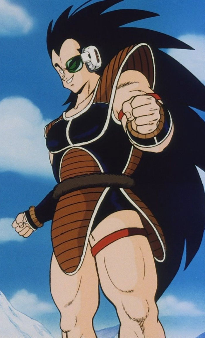 Raditz smiling