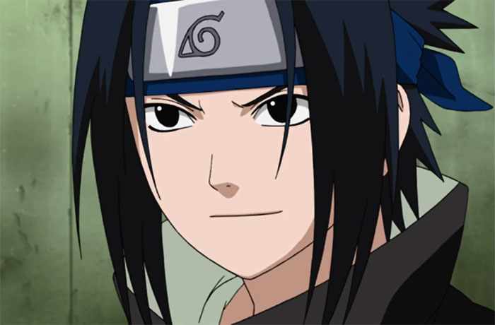 Sasuke Uchiha smiling