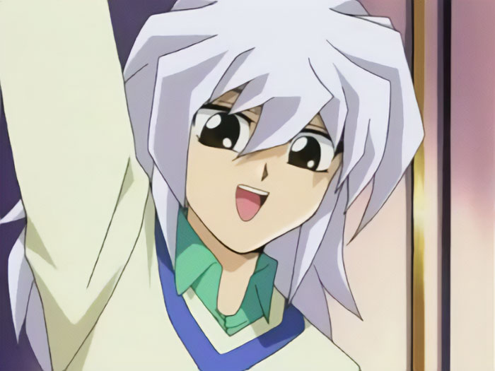 Ryou Bakura smiling
