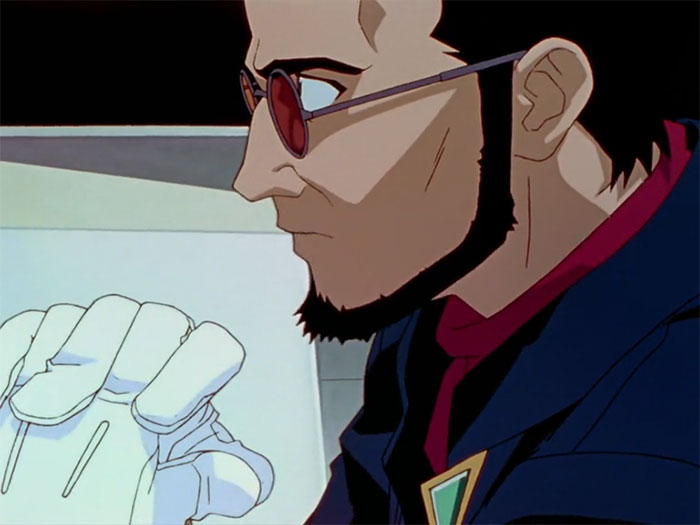 Gendo Ikari looking