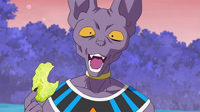 Beerus eat lettuce