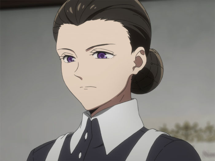 Isabella wearing maid clothes