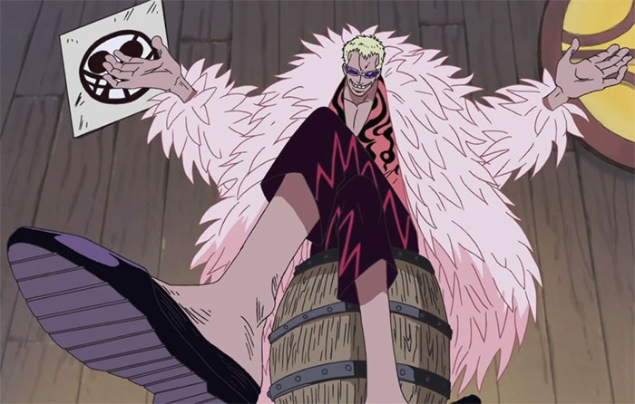 Donquixote Doflamingo sitting