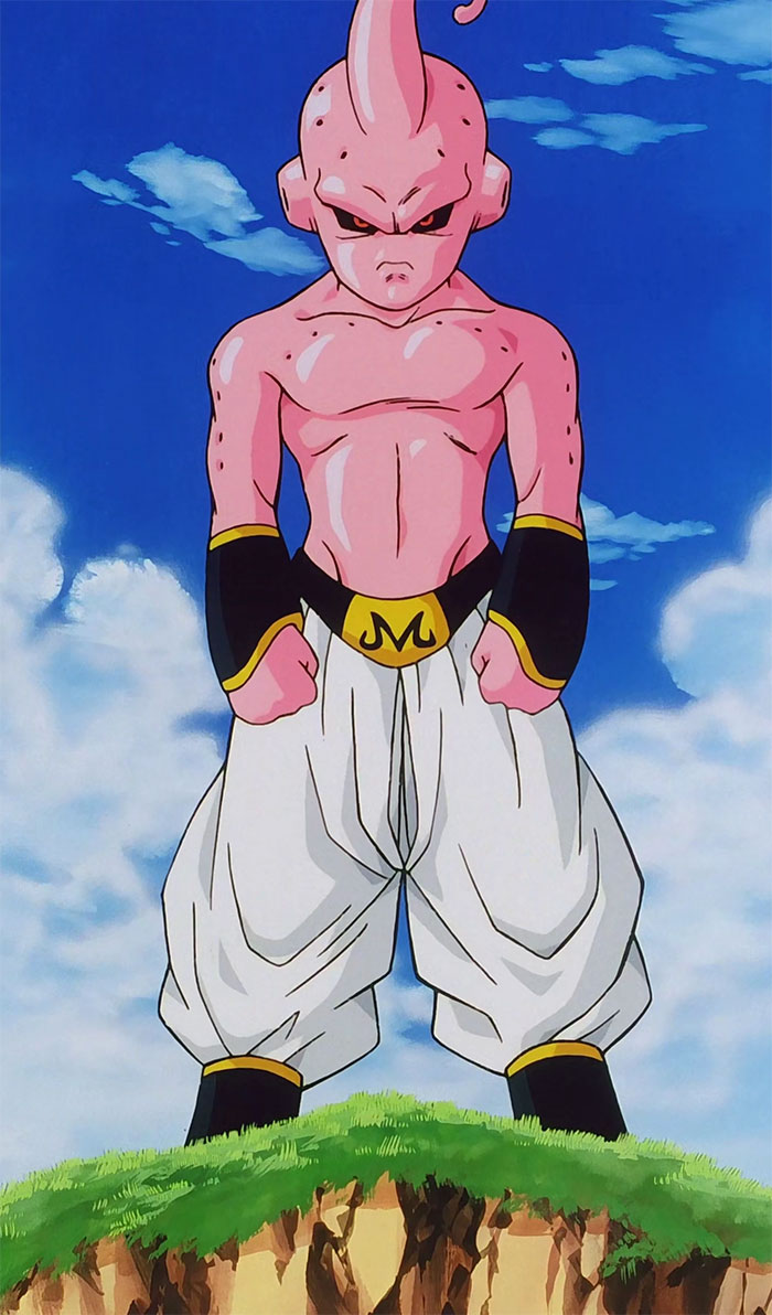 kid Majin Buu watching