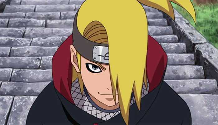 Deidara smiling