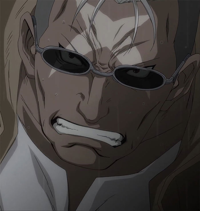 Scar angry in the rain