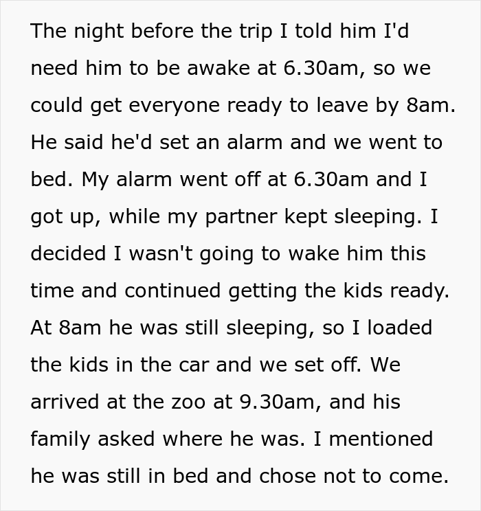 Man Gets Mad After Missing A Family Trip Because He Wasn&rsquo;t Woken Up In Time, Hears The Harsh Truth About Failing To Help The Family