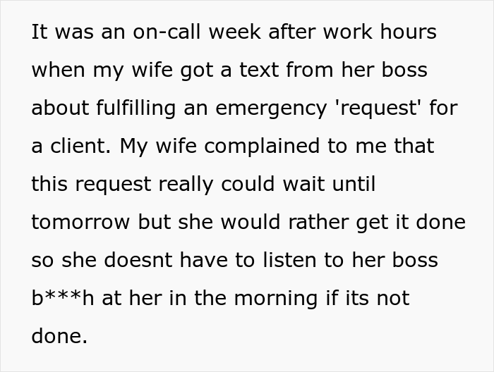 &ldquo;AITA For Telling My Wife My Job Has To Come Before Hers?&rdquo;