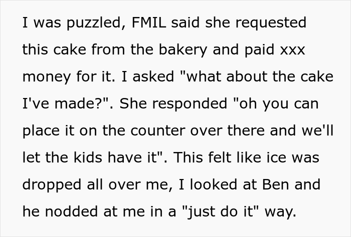 Woman Asks Folks Online If She&rsquo;s A Jerk For Taking The Cake She Baked For Her Fiance And Leaving His B-Day Party After His Mom Stole Her Thunder