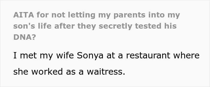 Racist Parents Secretly Test Their Grandkid's DNA Because They Don't Like Their Son’s Wife, Drama Ensues Racist Parents Secretly Test Their Grandkid's DNA Because They Don't Like Their Son’s Wife, Drama Ensues