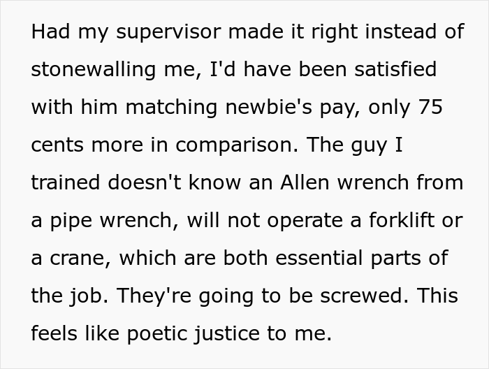 Woman Decides To Leave Her Job While Training A Newbie Who Doesn&rsquo;t Know How To Do His Job Because He Is Being Paid More
